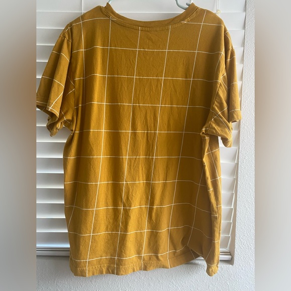 Original Use Mustard Yellow Grid Top. - Picture 3 of 5